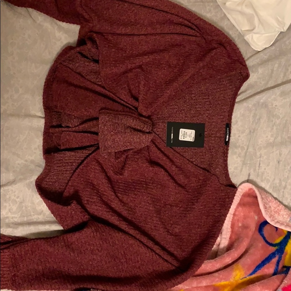 fashion nova front wrap sweater
